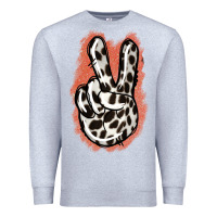 Heather Grey Dalmatians Skin Peace Sign Premium Sweatshirt - Jasminsmagicworld