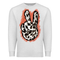 Oatmeal Heather Dalmatians Skin Peace Sign Premium Sweatshirt - Jasminsmagicworld