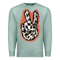 Seafoam Dalmatians Skin Peace Sign Premium Sweatshirt - Jasminsmagicworld