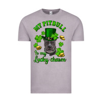 Vintage Zinc st patricks day my pitbuli my lucky charm with hat Vintage Tee - RanaPortraitStore