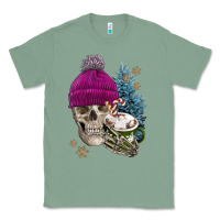 Sage winter skeleton skull Classic Tee - FaDigitalArtStudio