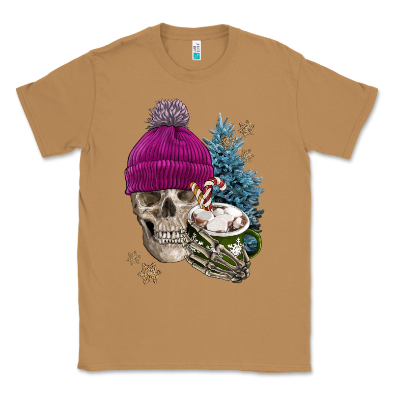 Winter Skeleton Skull Classic Tee by FaDigitalArtStudio | Teevron