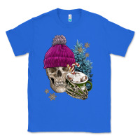 True Royal winter skeleton skull Classic Tee - FaDigitalArtStudio