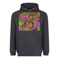 Smoke mardi gras carnival masks and fleur de lis Heavyweight Hoodie - Jasminsmagicworld