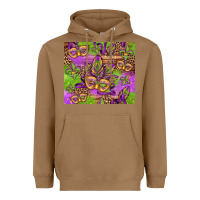Toasted Coconut mardi gras carnival masks and fleur de lis Heavyweight Hoodie - Jasminsmagicworld