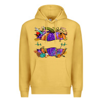 Antique Gold halloween nurse pumpkin custom name Premium Hoodie - NancyCooperArtShop