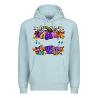 Blue Mist halloween nurse pumpkin custom name Premium Hoodie - NancyCooperArtShop