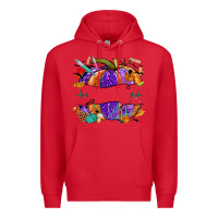 Red halloween nurse pumpkin custom name Premium Hoodie - NancyCooperArtShop