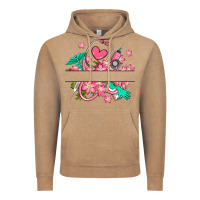 Vintage Coffee nurse flowers custom name design Vintage Hoodie - RanaPortraitStore