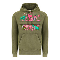 Vintage Olive nurse flowers custom name design Vintage Hoodie - RanaPortraitStore
