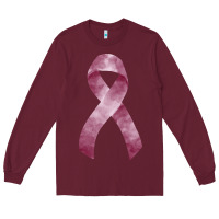 Burgundy multiple myeloma mm maroon ribbon fa element Long Sleeve Tee - FaDigitalArtStudio