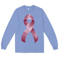 Colony Blue multiple myeloma mm maroon ribbon fa element Long Sleeve Tee - FaDigitalArtStudio