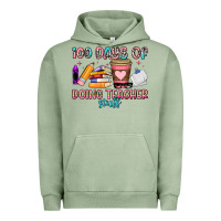 Pigment Oil Green 100 days of doing teacher stuff Urban Hoodie - Artiststas