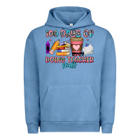 Pigment Pebble Blue 100 days of doing teacher stuff Urban Hoodie - Artiststas