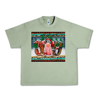 Oil Green joy pig Urban Heavy Tee - RanaPortraitStore
