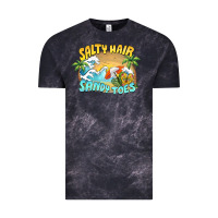 Cloud Black salty hair sandy toes summer Vintage Tee - BarkalooDesign