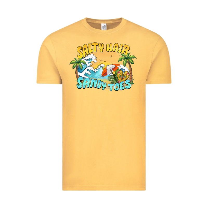 Salty Hair Sandy Toes Summer Vintage Tee by BarkalooDesign | Teevron