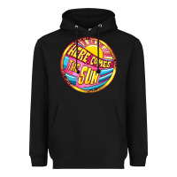 Black Here comes the sun Heavyweight Hoodie - NancyCooperArtShop