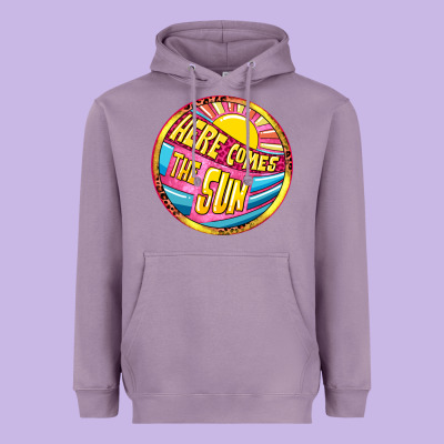 Here Comes The Sun Heavyweight Hoodie Designed By Nancycooperartshop
