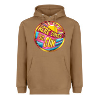 Toasted Coconut Here comes the sun Heavyweight Hoodie - NancyCooperArtShop