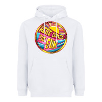 White Here comes the sun Heavyweight Hoodie - NancyCooperArtShop