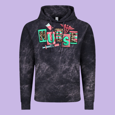 Nurse Vintage Hoodie Designed By Ranaportraitstore