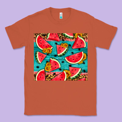 Watermelon And Sunflowers Classic Tee Designed By Hra Design Shop