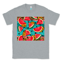 Heather Grey watermelon and sunflowers Classic Tee - HRA Design Shop