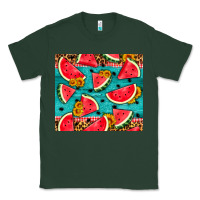 Sports Green watermelon and sunflowers Classic Tee - HRA Design Shop