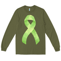 Army Green non hodgkin lymphoma cancer ribbon fa element Long Sleeve Tee - FaDigitalArtStudio