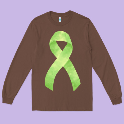 Non Hodgkin Lymphoma Cancer Ribbon Fa Element Long Sleeve Tee Designed By Fadigitalartstudio