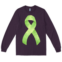 Plum non hodgkin lymphoma cancer ribbon fa element Long Sleeve Tee - FaDigitalArtStudio