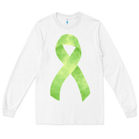 White non hodgkin lymphoma cancer ribbon fa element Long Sleeve Tee - FaDigitalArtStudio