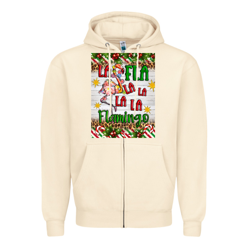 Christmas Fla La La La La La Flamingo Air Freshener Zipper Hoodie by Artiststas | Teevron