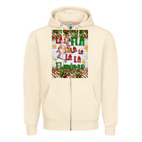 Sandshell christmas fla la la la la la flamingo air freshener Zipper Hoodie - Artiststas