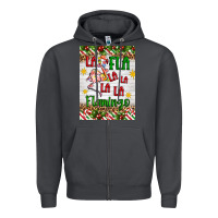 Smoke christmas fla la la la la la flamingo air freshener Zipper Hoodie - Artiststas