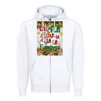 White christmas fla la la la la la flamingo air freshener Zipper Hoodie - Artiststas
