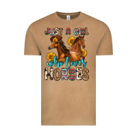 Vintage Camel just a girl who loves horses Vintage Tee - Zillion Design Studio
