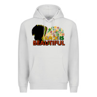Dove Grey black is beautiful Premium Hoodie - NancyCooperArtShop