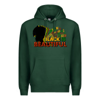Sports Green black is beautiful Premium Hoodie - NancyCooperArtShop