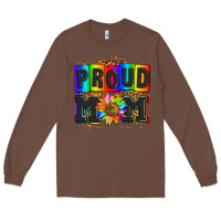Chestnut proud mom with sunflower Long Sleeve Tee - AdoDesignShop