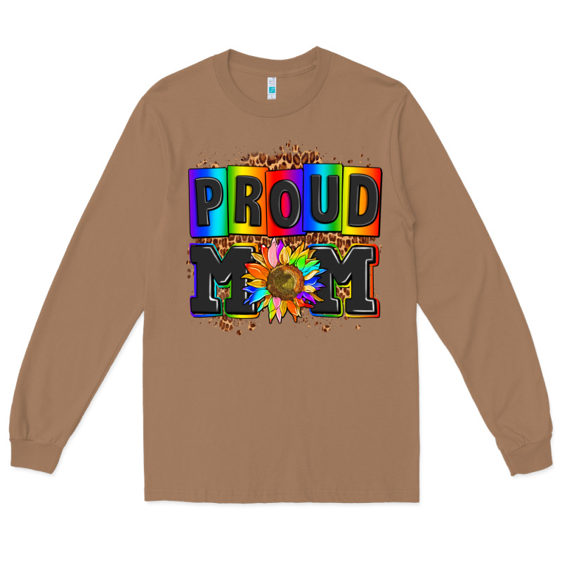 Proud Mom With Sunflower Long Sleeve Tee by AdoDesignShop | Teevron