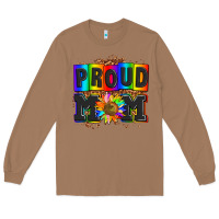 Toasted Coconut proud mom with sunflower Long Sleeve Tee - AdoDesignShop