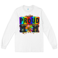 White proud mom with sunflower Long Sleeve Tee - AdoDesignShop