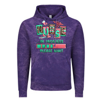 Cloud Purple nurse in progress please wait Vintage Hoodie - RanaPortraitStore