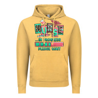 Vintage Mustard nurse in progress please wait Vintage Hoodie - RanaPortraitStore
