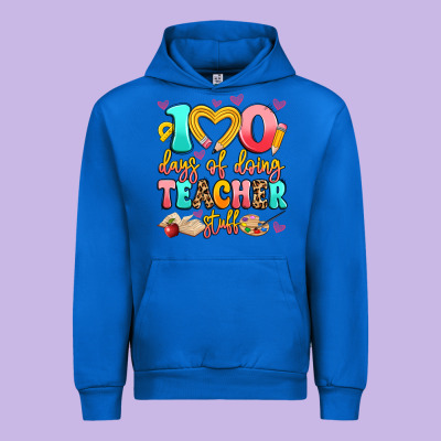 100 Days Of Doing Teacher Stuff Urban Hoodie Designed By Artiststas
