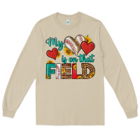 Mushroom my heart is on that field baseball Long Sleeve Tee - HRA Design Shop