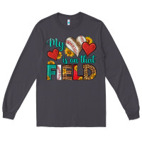 Smoke my heart is on that field baseball Long Sleeve Tee - HRA Design Shop
