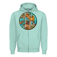 Seafoam hello pumpkin earrings Zipper Hoodie - BundleAndBundleShop